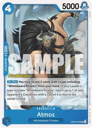 Atmos (OP08-040) - [Two Legends Pre-Release Cards]