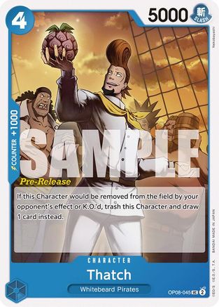 Thatch (OP08-045) - [Two Legends Pre-Release Cards]