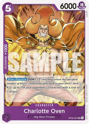 Charlotte Oven (OP08-061) - [Two Legends Pre-Release Cards]
