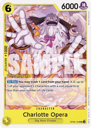 Charlotte Opera (OP08-102) - [Two Legends Pre-Release Cards]