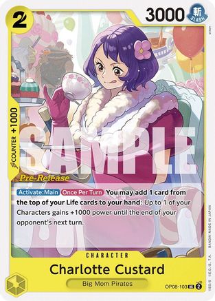 Charlotte Custard (OP08-103) - [Two Legends Pre-Release Cards]