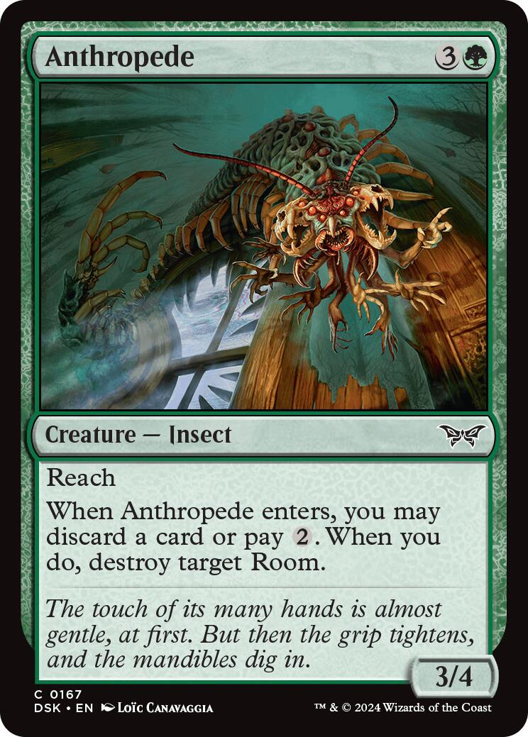 Anthropede [Duskmourn: House of Horror] Foil