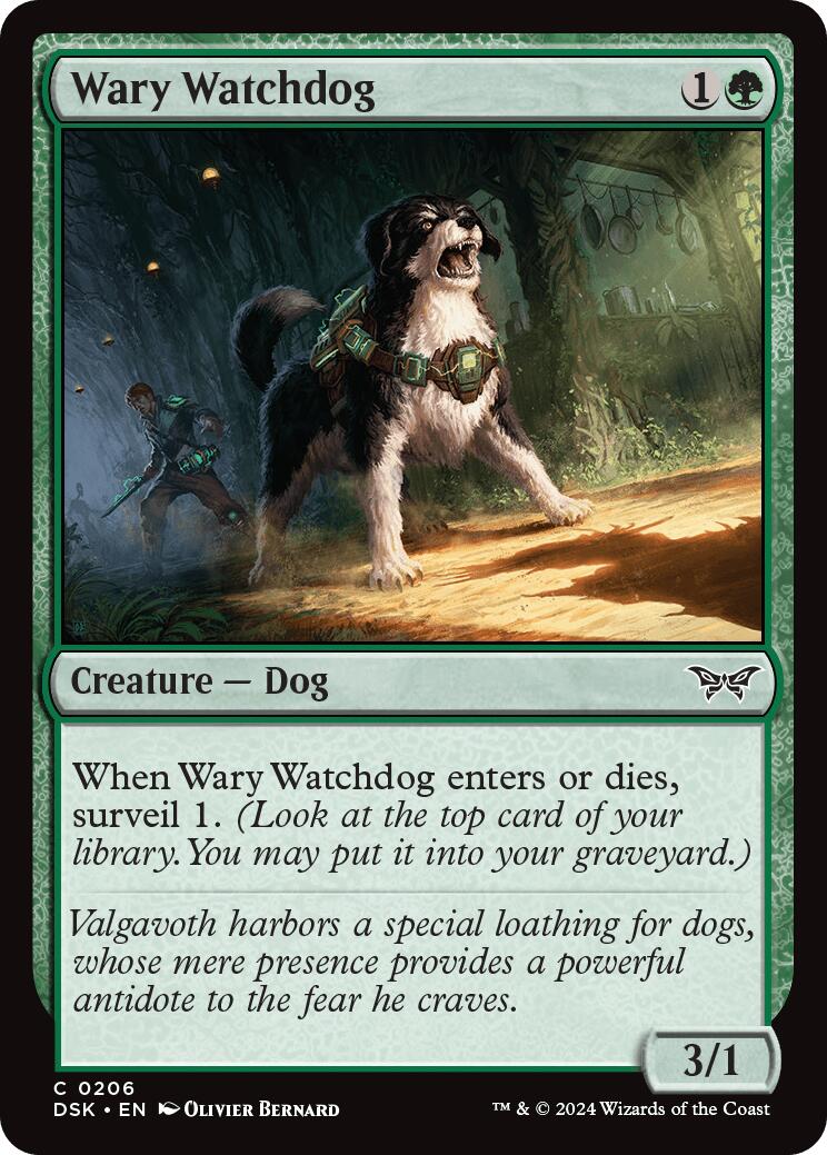 Wary Watchdog [Duskmourn: House of Horror] Foil