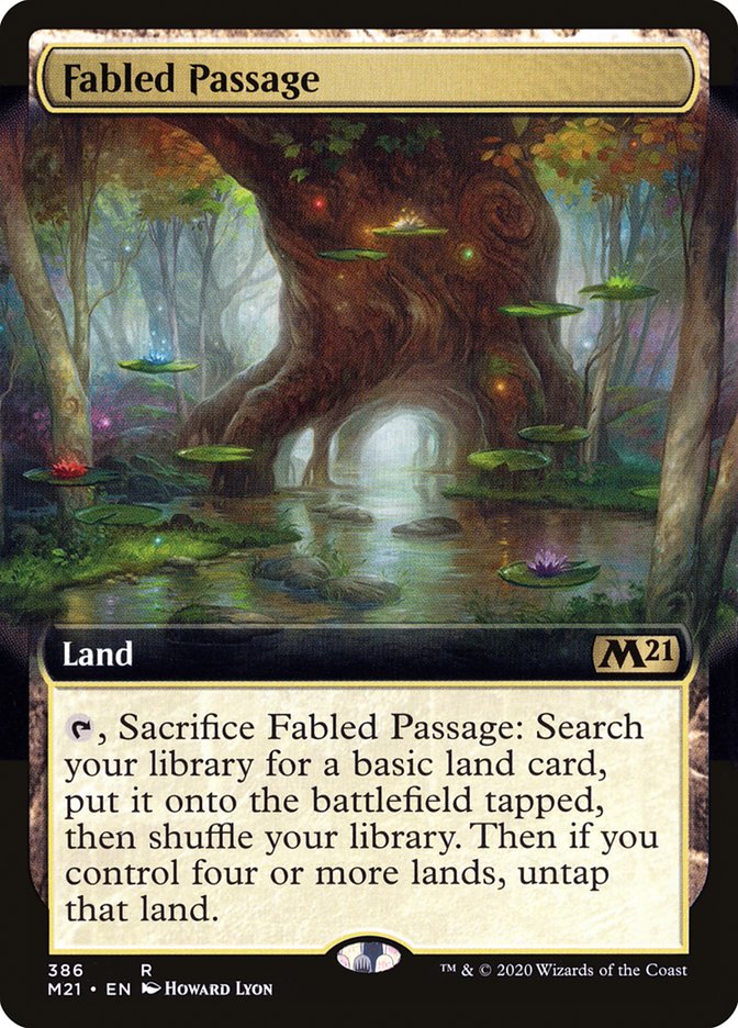 Fabled Passage (Extended Art) [Core Set 2021] Foil