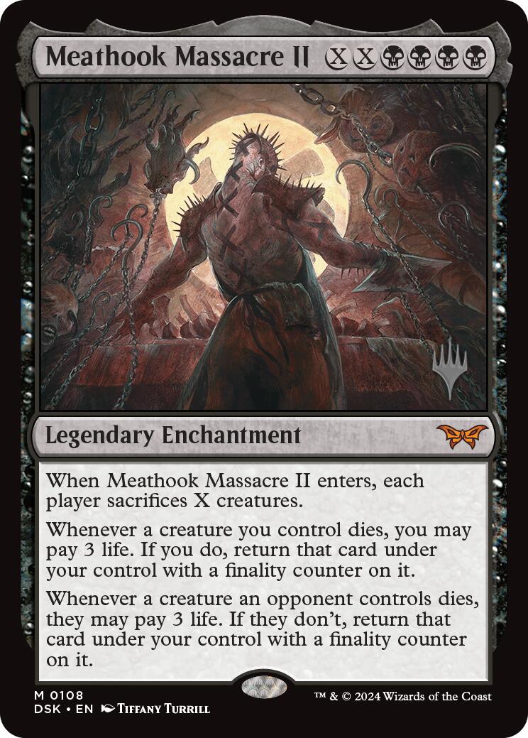 Meathook Massacre II (0108) (Promo Pack) [Duskmourn: House of Horror Promos] Foil