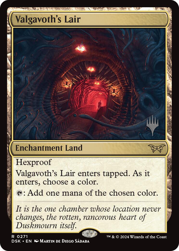 Valgavoth's Lair (Promo Pack) [Duskmourn: House of Horror Promos] Foil
