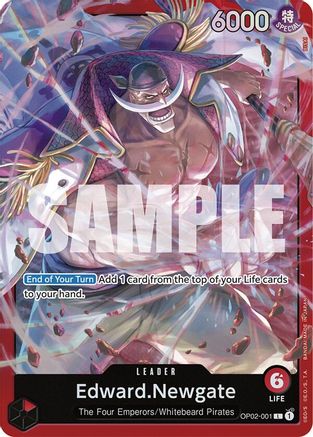 Edward.Newgate (OP02-001) (OP02-001) - [Starter Deck 15: RED Edward.Newgate] Foil