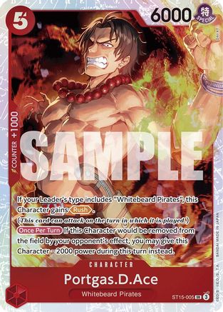 Portgas.D.Ace (ST15-005) - [Starter Deck 15: RED Edward.Newgate] Foil