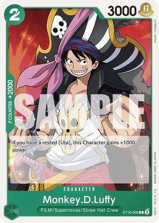 Monkey.D.Luffy (ST16-005) (ST16-005) - [Starter Deck 16: GREEN Uta]