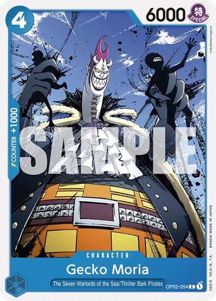 Gecko Moria (OP02-054) (OP02-054) - [Starter Deck 17: BLUE Donquixote Doflamingo]