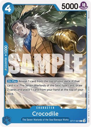 Crocodile (ST17-001) - [Starter Deck 17: BLUE Donquixote Doflamingo]