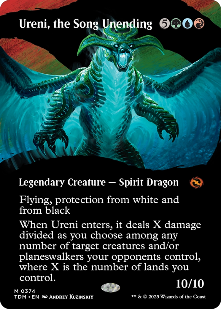 Ureni, the Song Unending (Borderless) [Tarkir: Dragonstorm] Foil