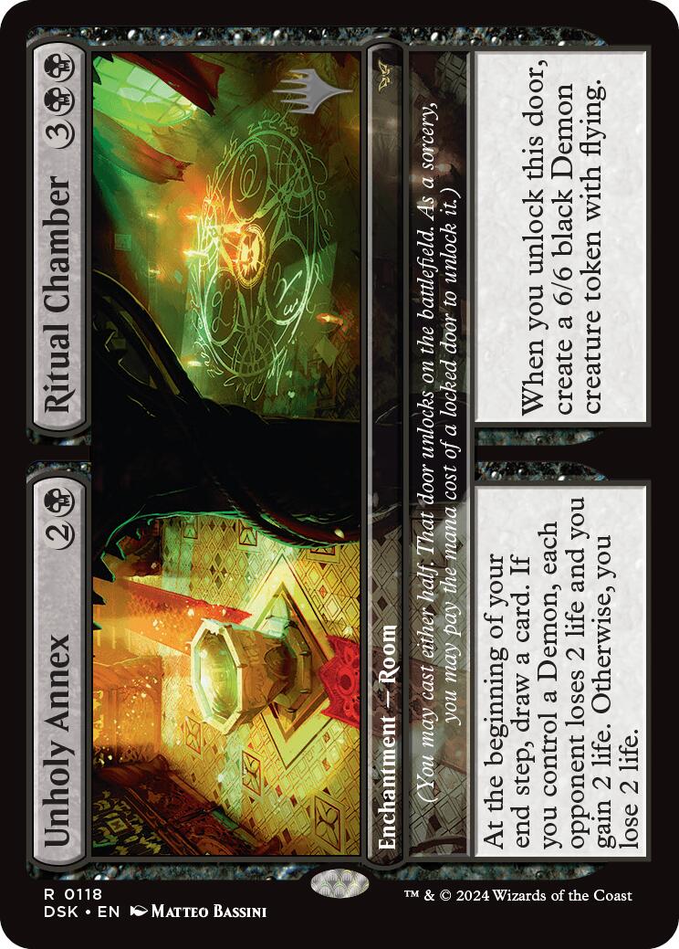Unholy Annex // Ritual Chamber (Promo Pack) [Duskmourn: House of Horror Promos] Foil