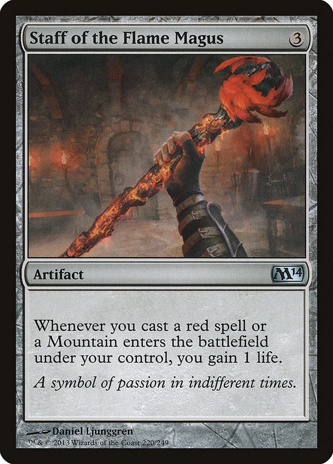 Staff of the Flame Magus [Magic 2014] Foil