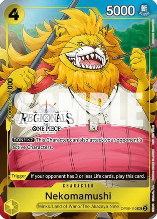 Nekomamushi (Online Regional 2024 Vol. 3) (OP06-110) - [One Piece Promotion Cards]