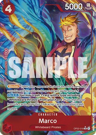 Marco (Alternate Art) (OP02-018) - [Premium Booster -The Best-] Foil