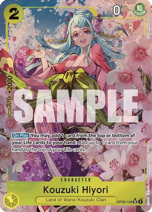 Kouzuki Hiyori (Alternate Art) (OP06-106) - [Premium Booster -The Best-] Foil