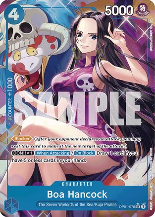 Boa Hancock (OP01-078) (Alternate Art) (OP01-078) - [Premium Booster -The Best-] Foil