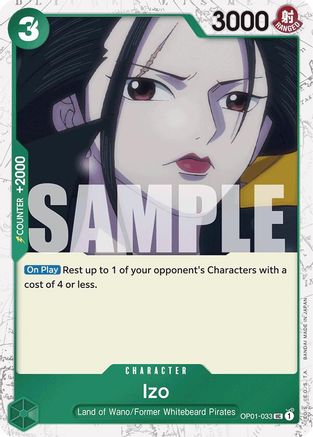 Izo (OP01-033) (Jolly Roger Foil) (OP01-033) - [Premium Booster -The Best-] Foil