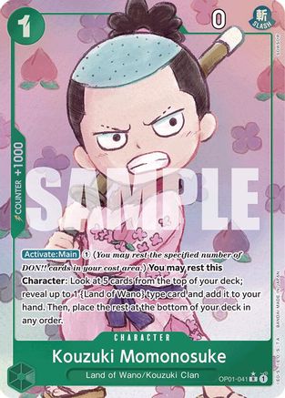 Kouzuki Momonosuke (Alternate Art) (OP01-041) - [Premium Booster -The Best-] Foil