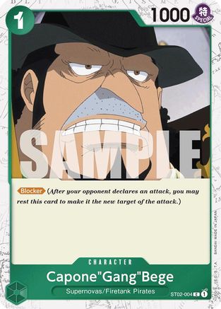 Capone"Gang"Bege (ST02-004) (Jolly Roger Foil) (ST02-004) - [Premium Booster -The Best-] Foil