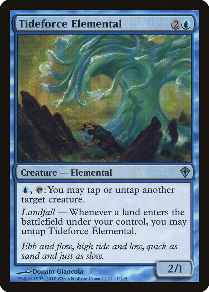 Tideforce Elemental [Worldwake] Foil