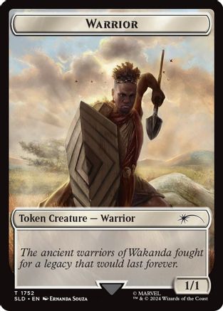 Warrior Token (Rainbow Foil)  [Secret Lair Drop] Foil