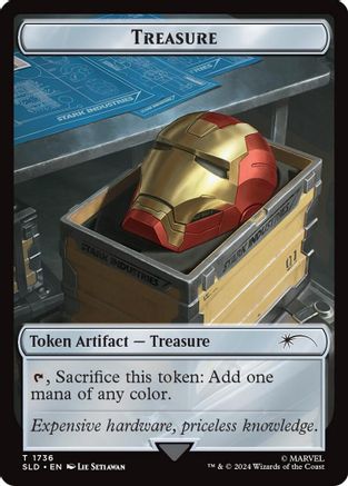 Treasure Token (1736) (Rainbow Foil)  [Secret Lair Drop] Foil
