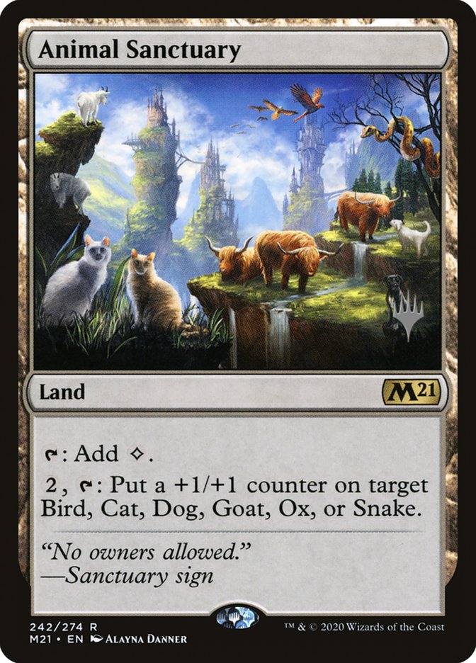 Animal Sanctuary (Promo Pack) [Core Set 2021 Promos] Foil