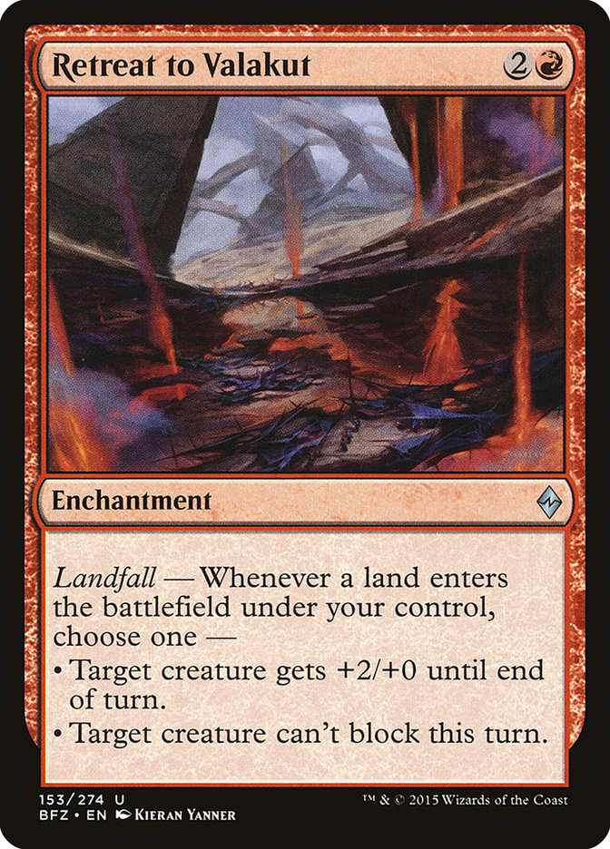 Retreat to Valakut [Battle for Zendikar] Foil