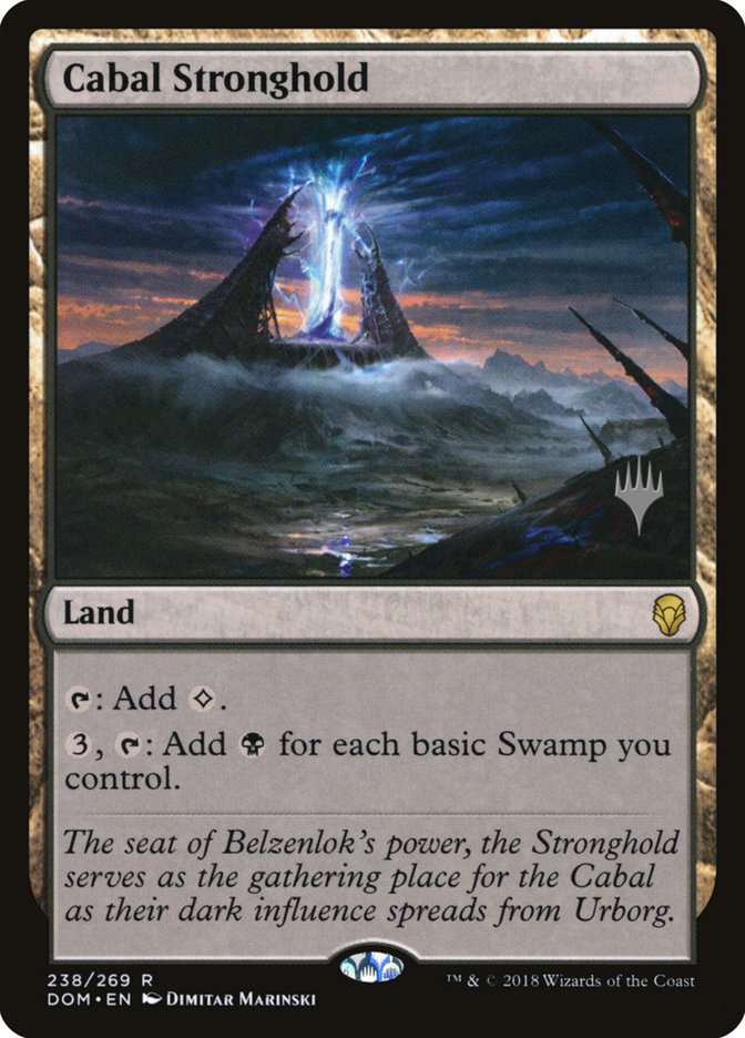 Cabal Stronghold (Promo Pack) [Dominaria Promos] Foil