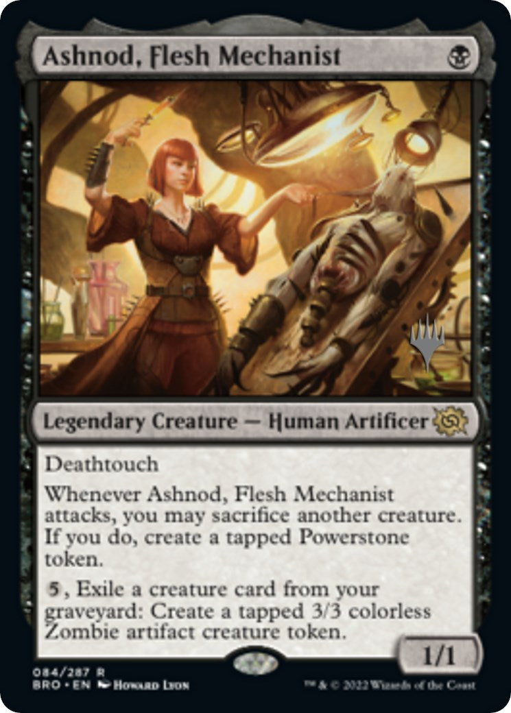 Ashnod, Flesh Mechanist (Promo Pack) [The Brothers' War Promos] Foil