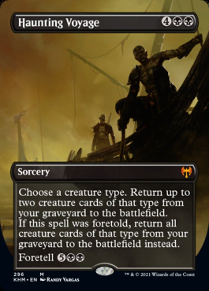 Haunting Voyage (Borderless Alternate Art) [Kaldheim] Foil