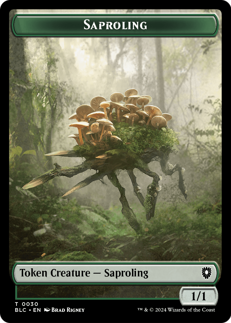 Saproling  [Bloomburrow Commander Tokens] Foil