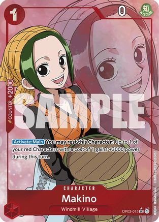 Makino (Full Art) (OP02-015) - [Premium Booster -The Best-] Foil
