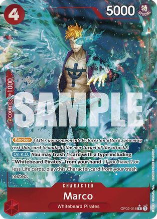 Marco (Full Art) (OP02-018) - [Premium Booster -The Best-] Foil