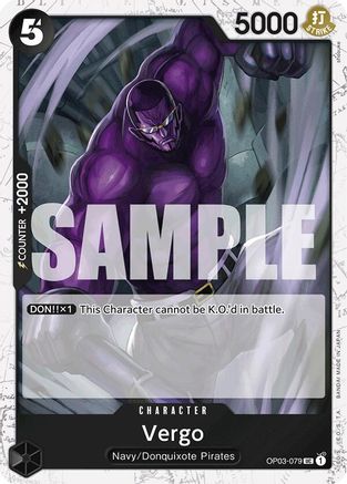 Vergo (Jolly Roger Foil) (OP03-079) - [Premium Booster -The Best-] Foil