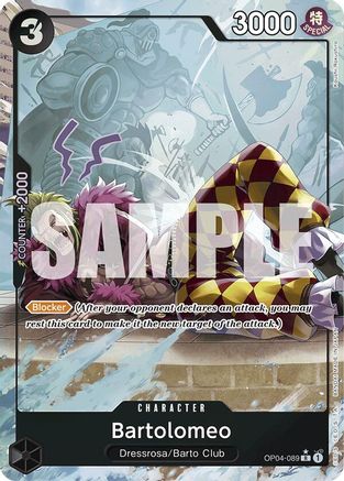 Bartolomeo (OP04-089) (Full Art) (OP04-089) - [Premium Booster -The Best-] Foil