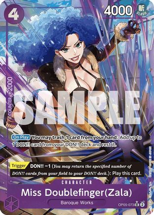 Miss Doublefinger(Zala) (Full Art) (OP05-073) - [Premium Booster -The Best-] Foil