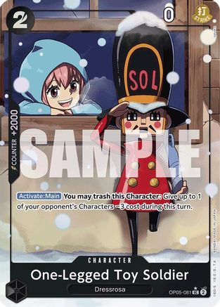 One-Legged Toy Soldier (Alternate Art) (OP05-081) - [Premium Booster -The Best-] Foil