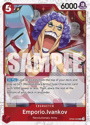 Emporio.Ivankov (Jolly Roger Foil) (OP06-003) - [Premium Booster -The Best-] Foil