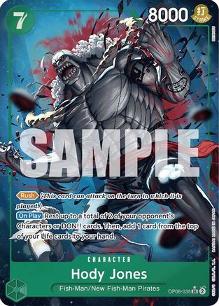 Hody Jones (Alternate Art) (OP06-035) - [Premium Booster -The Best-] Foil