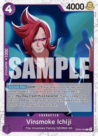 Vinsmoke Ichiji (OP06-060) (Jolly Roger Foil) (OP06-060) - [Premium Booster -The Best-] Foil