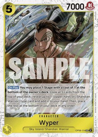 Wyper (Jolly Roger Foil) (OP06-114) - [Premium Booster -The Best-] Foil