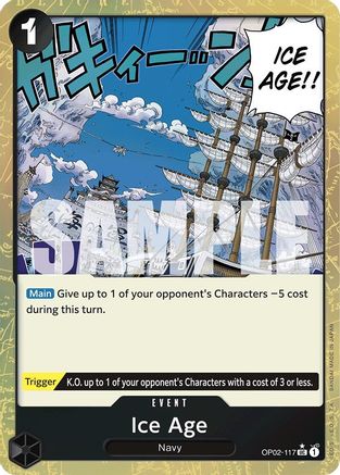 Ice Age (Textured Foil) (OP02-117) - [Premium Booster -The Best-] Foil
