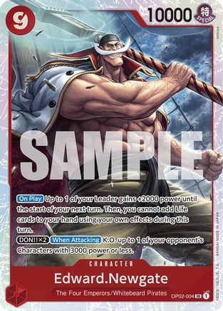 Edward.Newgate (Reprint) (OP02-004) - [Premium Booster -The Best-] Foil