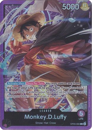 Monkey.D.Luffy (Sound Loader Vol. 1) (OP05-060) - [One Piece Promotion Cards] Foil