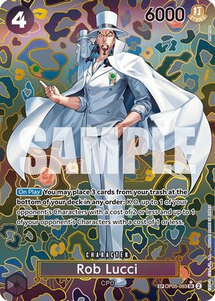 Rob Lucci (SP) (OP05-093) - [Emperors in the New World] Foil