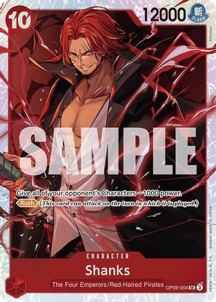 Shanks (004) (OP09-004) - [Emperors in the New World] Foil