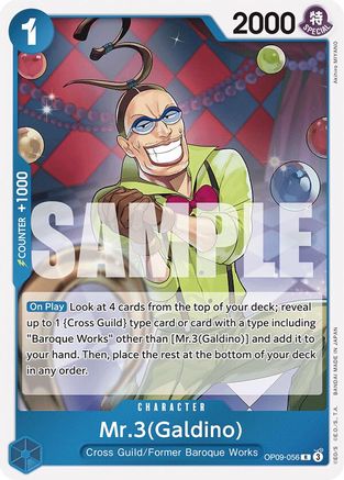 Mr.3(Galdino) (OP09-056) - [Emperors in the New World] Foil